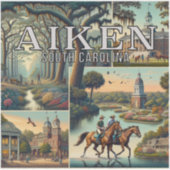 Aiken South Carolina 3インチビニールシール シール (正面)