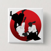 Aikido 缶バッジ (正面)