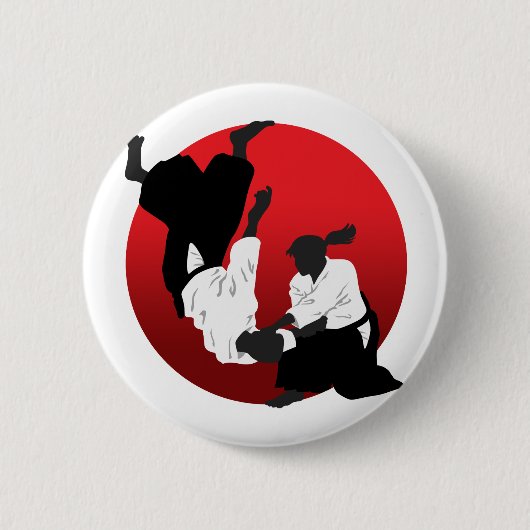 Aikido 缶バッジ (正面)