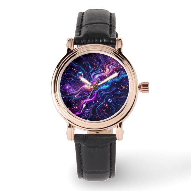 AiKo Beats™ Pulse Index – Noir Signal 腕時計 (正面)