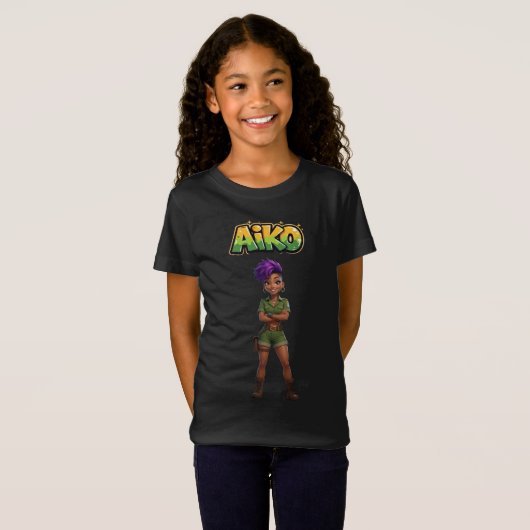 AiKo Beats™ Safari AiKo Explorer Tシャツ (正面フル)