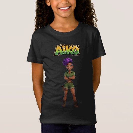 AiKo Beats™ Safari AiKo Explorer Tシャツ (正面)
