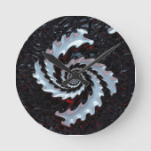 AiKo Beats™ Sonic Vector – Fracture ラウンド壁時計 (正面)