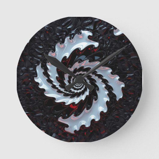 AiKo Beats™ Sonic Vector – Fracture ラウンド壁時計 (正面)