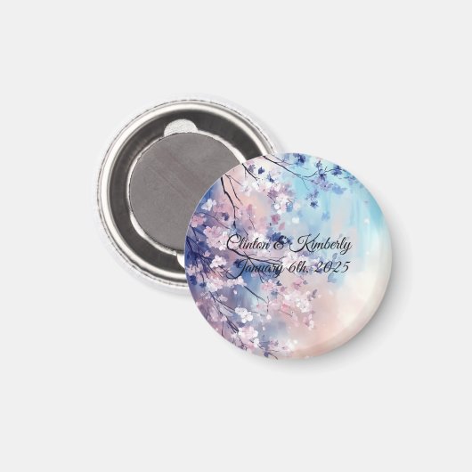 Aiko Customizable 結婚's Keepsake - Save The Date マグネット (正面/裏面)