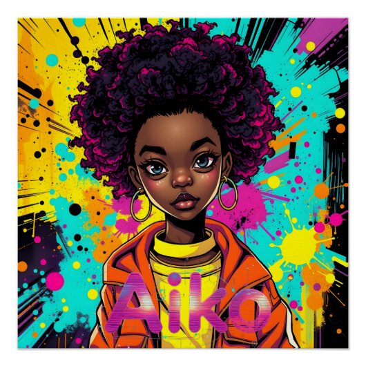 AiKo Grunge Graphic #1 ポスター (正面)