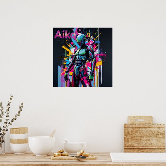 AiKo Grunge Graphic #2 ポスター (キッチン)