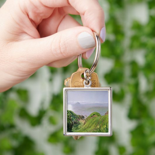 AilsaクレイグおよびArran 1860年の島の意見 キーホルダー (手)