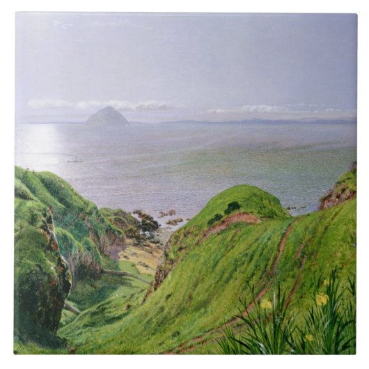 AilsaクレイグおよびArran 1860年の島の意見 タイル (正面)