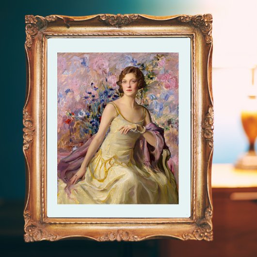 Ailsa Bruce with Villard Flowers フォトプリント