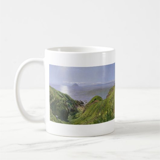 Ailsa CraigとスコットランドのArran島 コーヒーマグカップ (左)