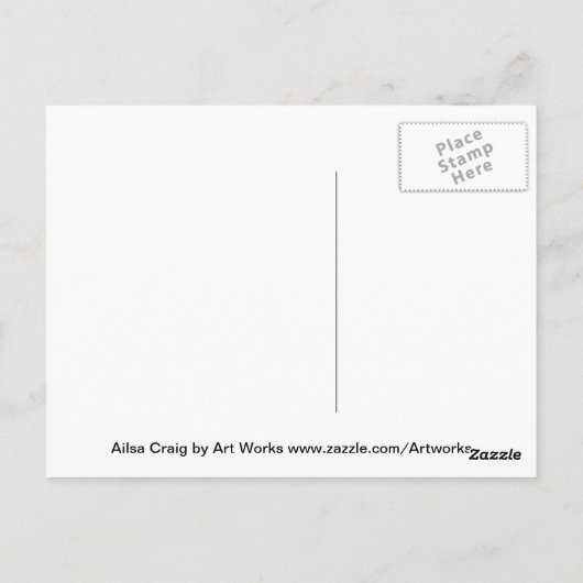 Ailsa Craigはがき ポストカード (裏面)