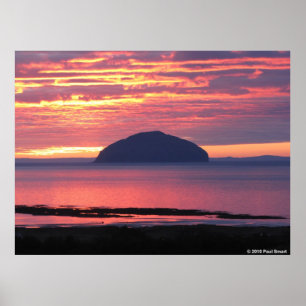 Ailsa Craig Sunsetポスター ポスター