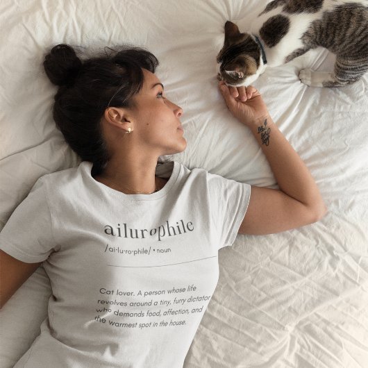 Ailurophile定義 – 猫好き tシャツ