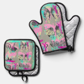 Aimが重要 鍋つかみ&鍋敷きセット (正面/裏面)