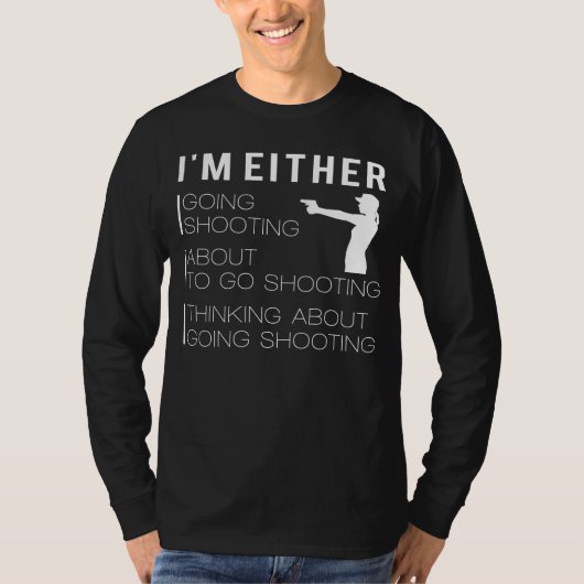 AimとAmuse:おもしろい射撃、 発砲Tシャツ Tシャツ (正面)