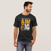 Aim Big Blockchain Crypto Currency Bitcoin   Tシャツ (正面フル)
