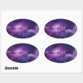 AIM FOR THE STARSステッカー 楕円形シール (シート)