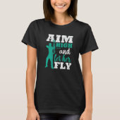 Aim High And Let Her Fly Archer Men Bow Hunting Ar Tシャツ (正面)