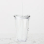 Aim High Cute Pig and Balloon Inspirational アクリルタンブラー (右)