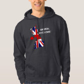 Aim High, Vote Lowe Statement British Map Hoodie パーカ (正面)