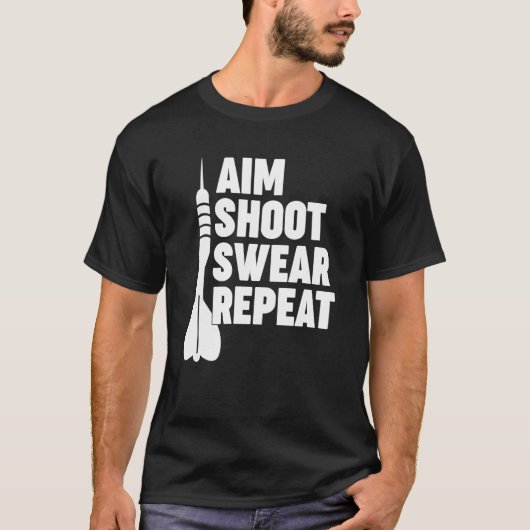 AIM SHOOT R REPEATダーツ Tシャツ (正面)