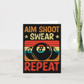 Aim Shoot Swear Repeat I Pool Billiard I Snooker I カード (正面)