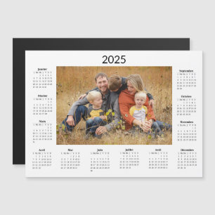 Aimant Calendrier personnalise 2025