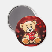 Aimant L'ourson t'aime マグネット (正面/裏面)