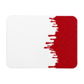 Aimant Rouge Personnalisé Qui Ruisselle - Look Aud マグネット (横)