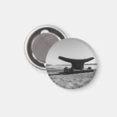 aimant thème marin, noir et blanc マグネット (正面/裏面)