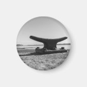 aimant thème marin, noir et blanc マグネット (正面)