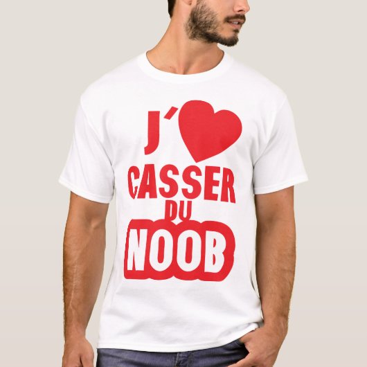 aime casser du noob manette gamer tシャツ (正面)