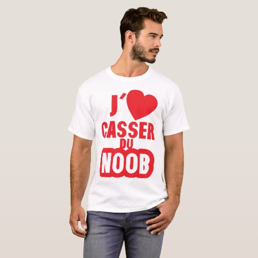 aime casser du noob manette gamer tシャツ (正面フル)