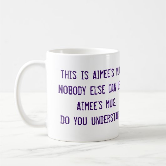 Aimeeのマグ コーヒーマグカップ (左)
