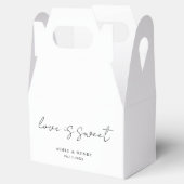 Aimeeスクリプ素朴トモダン結婚の フェイバーボックス (オープン)