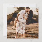 Aimeeスクリプ素朴トモダン結婚の 招待状 (裏面)