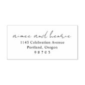 Aimeeスクリプ素朴トモダン ラバースタンプ (インプリント)