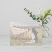 Aimeeス素朴クリッモダントに感謝 箔招待状ポストカード (立ち正面)