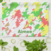 AIMEE ~ Christmas ~Red Yellow Green White ~    キッチンタオル (折り畳み)