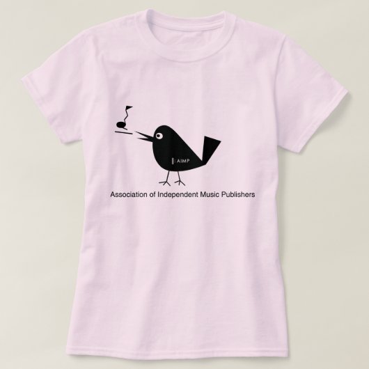 AIMPの鳥の女性ベビードール(合う) Tシャツ (デザイン正面)