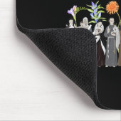 Ain’t No Hood Like Sainthood Floral Catholic Faith マウスパッド (コーナー)