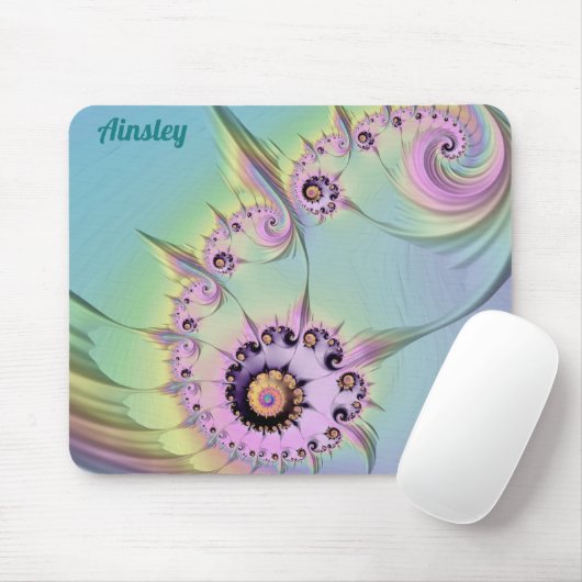 ~ AINSLEY ~ Personalised 3D Pastel Design ~ Mouse  マウスパッド (マウス)