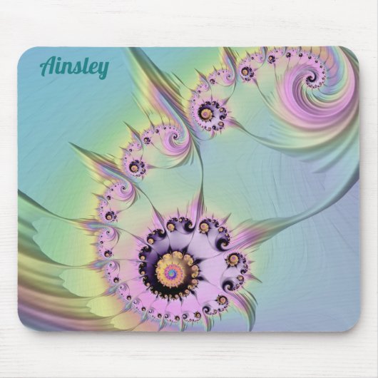 ~ AINSLEY ~ Personalised 3D Pastel Design ~ Mouse  マウスパッド (正面)