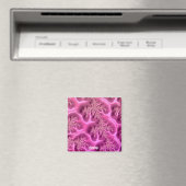 AINSLEY Personalised Fractal Design ~ Pink Waffle  マグネット (インサイチュ (食洗機))