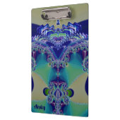 AINSLEY ~ WOW! STRANGE! Aqua Yellow Blue and Green クリップボード (左)