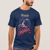 Ainslie Clan Badge & Tartan T-Shirt Tシャツ (正面)