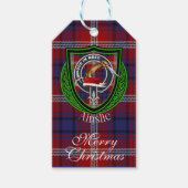 Ainslie Scottish Clan Tartan & Crest ギフトタグ (正面)