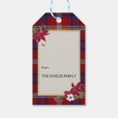 Ainslie Scottish Clan Tartan & Crest ギフトタグ (裏面)