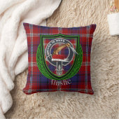 Ainslie Scottish Clan Tartan & Crest クッション (ブランケット)